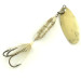 Vintage  Yakima Bait Worden’s Original Rooster Tail 4, 1/4oz Gold / White / Gray spinning lure #5724