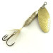 Vintage  Yakima Bait Worden’s Original Rooster Tail 4, 1/4oz Gold / White / Gray spinning lure #5724