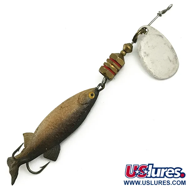 Vintage   Vintage Mepps Comet Mino 1, 3/16oz Silver spinning lure #5736