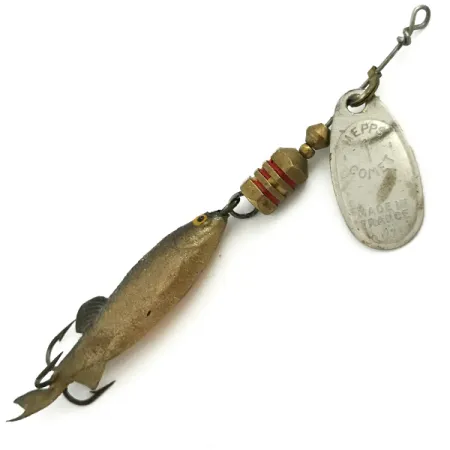 Vintage Vintage Mepps Comet Mino 1, 3/16oz Silver spinning lure #5736