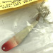  Barney Fish Lure  Weedless Barney Spoon, 1/4oz White / Red fishing spoon #5739