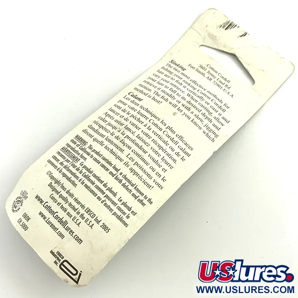   Cotton Cordell CC Spoon Jig Lure, 1/2oz Hammered Nickel fishing spoon #5740