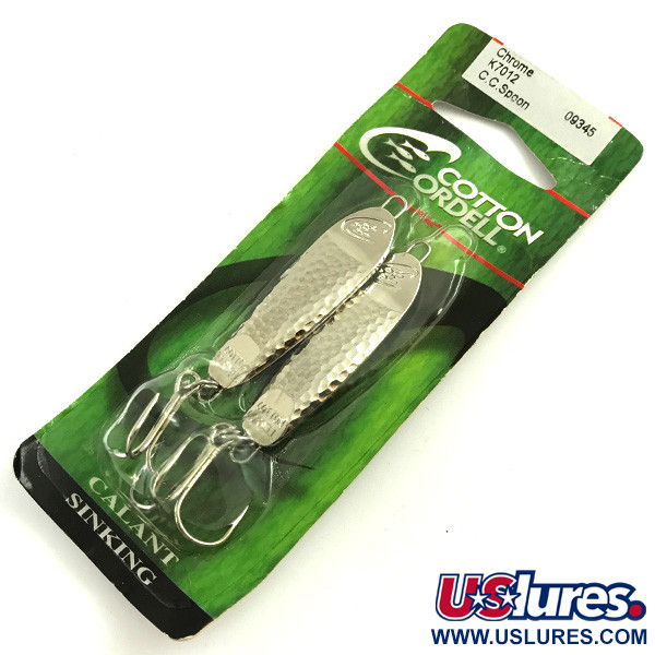   Cotton Cordell CC Spoon Jig Lure, 1/2oz Hammered Nickel fishing spoon #5740