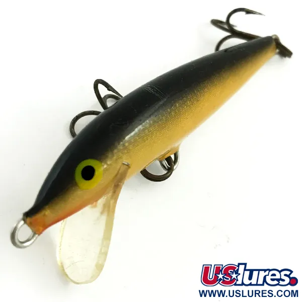 Vintage Rapala Original Floater, 1/8oz Gold fishing lure #5742