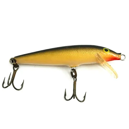Vintage Rapala Original Floater, 1/8oz Gold fishing lure #5742
