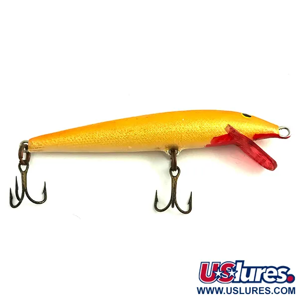 Vintage Rapala Original Floater, 3/16oz Gold fishing lure #5743