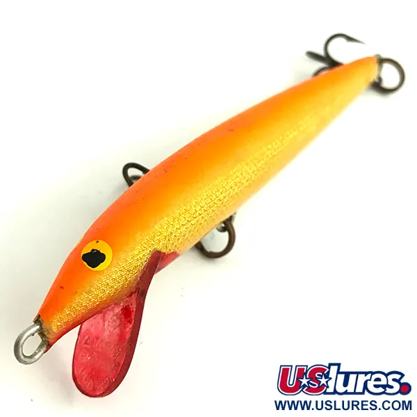 Vintage Rapala Original Floater, 3/16oz Gold fishing lure #5743