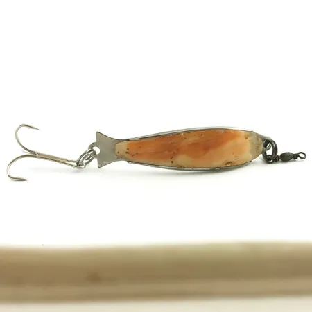 Vintage Salm The Killer Red Abalone Pearl Minnow, 1/4oz Silver / Pearl fishing spoon #5750