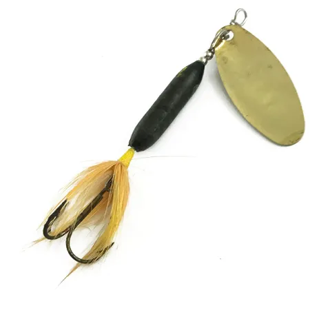 Vintage Yakima Bait Worden’s Original Rooster Tail 4, 1/4oz Gold spinning lure #5753