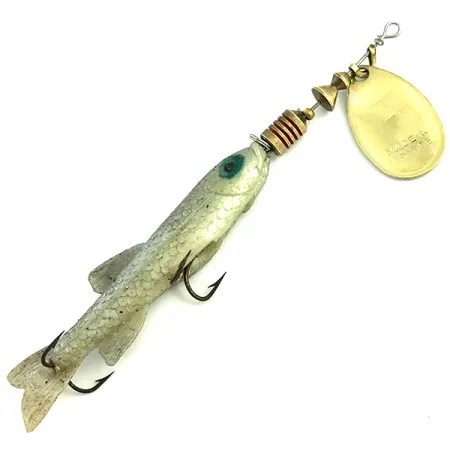 Vintage Mepps Aglia Mino 2, 1/4oz Gold spinning lure #5755