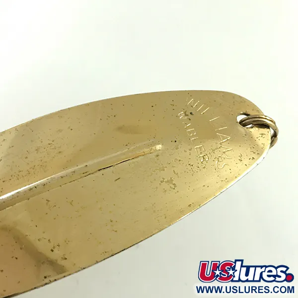 Vintage Williams Wabler W70, 1oz Gold fishing spoon #5760