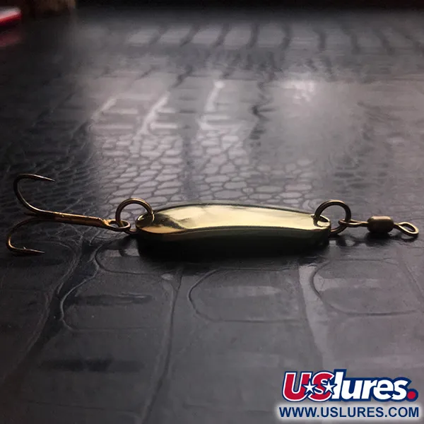 Vintage Glen Evans Glen L Evans​ Sunbeam, 1/3oz Gold fishing spoon #5762