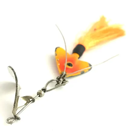 Vintage Fred Arbogast Hawaiian 2​, 1/3oz Nickel / Orange fishing #5772