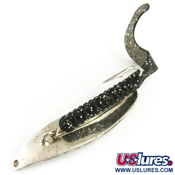 Vintage Mepps Timber Doodle 1, 2/5oz Silver fishing spoon #5773