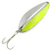 Vintage   Main liner UV, 2/5oz Nickel / Fluorescent Green fishing spoon #5776