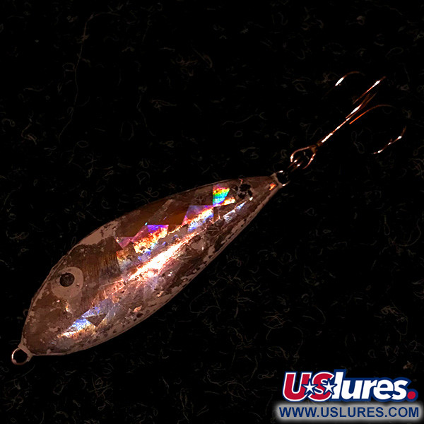 Vintage  RSR Lures RSR Shad , 1 1/4oz Silver fishing spoon #5798