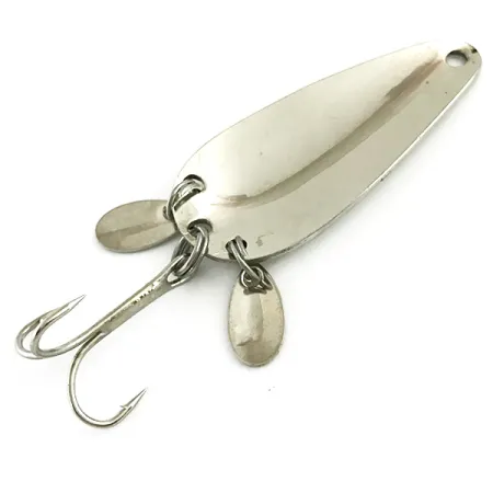 Vintage Luhr Jensen, 1/3oz Hammered Nickel fishing spoon #5814