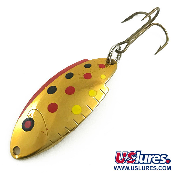 Vintage   Thomas Buoyant, 3/16oz Gold / Golden Trout fishing spoon #5821