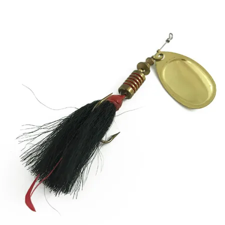 Vintage Mepps Aglia 3 dressed, 1/4oz Brass spinning lure #5827