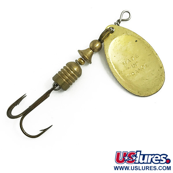 Vintage   Mepps Aglia 2, 3/16oz Gold spinning lure #5831