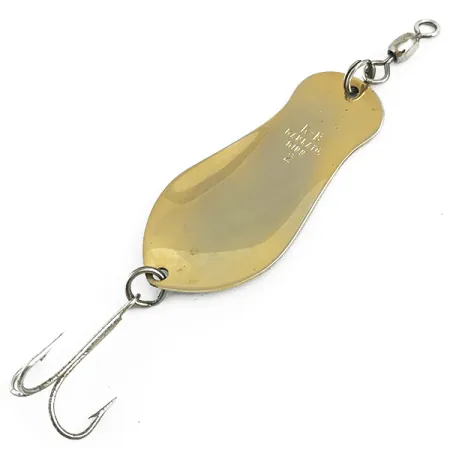 Vintage K-B Bait K-B Spoon 2, 1/2oz Gold / Nickel fishing spoon #5842