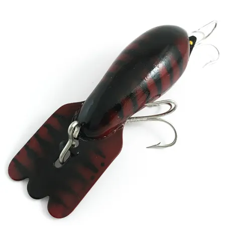 Vintage Fred Arbogast Mud Bug , 1/2oz Dark Red fishing lure #5863