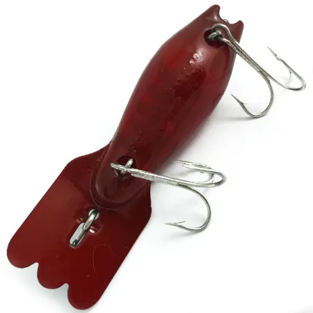 Vintage Fred Arbogast Mud Bug , 1/2oz Dark Red fishing lure #5863