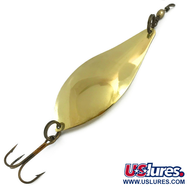 Vintage  Lanes Tackle & Bait Lane's Flasher, 2/3oz Brass fishing spoon #5869