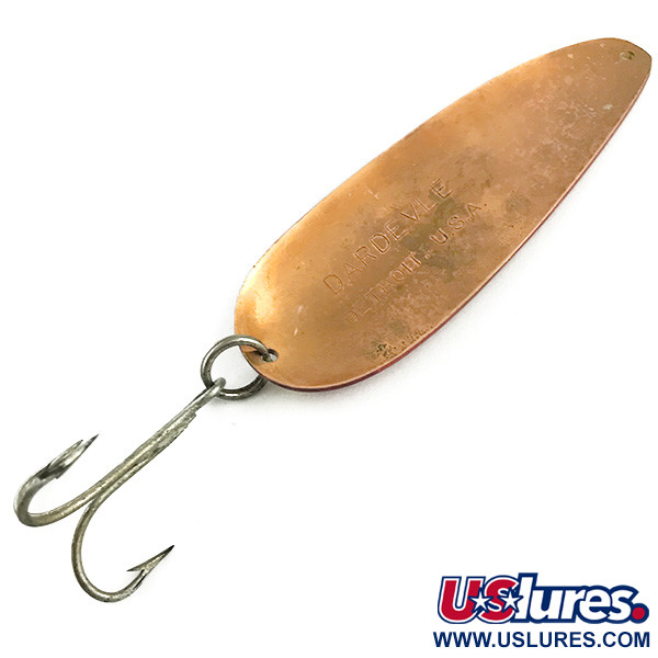 Vintage  Eppinger Dardevle, 1oz Red / White / Copper fishing spoon #5871