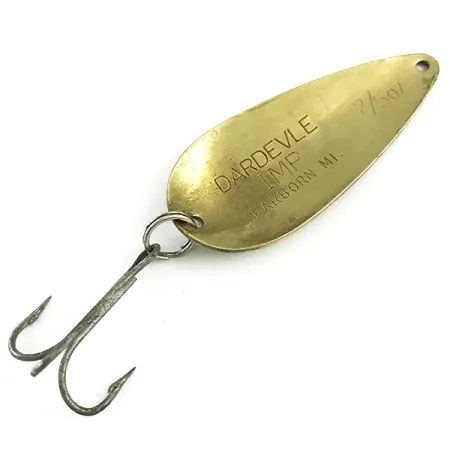 Vintage Eppinger Dardevle Imp, 2/5oz Brass fishing spoon #5874