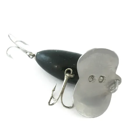 Vintage Fred Arbogast Jitterbug , 1/4oz Black fishing lure #5880