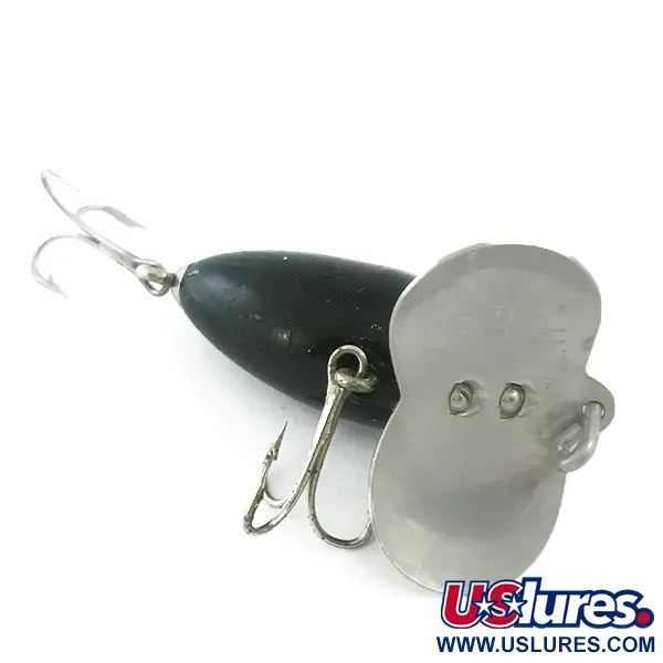 Vintage   Fred Arbogast Jitterbug , 1/4oz Black fishing lure #5880