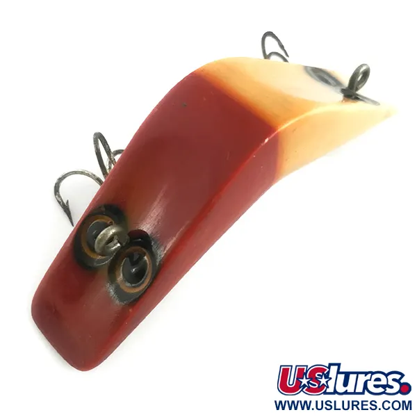 Vintage Other Mill site daily double , 1/2oz Red / White fishing lure #5881