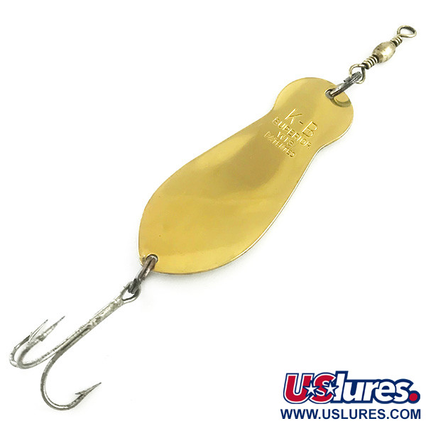 Vintage  K-B Bait K-B Spoon 3, 1oz Brass fishing spoon #5882