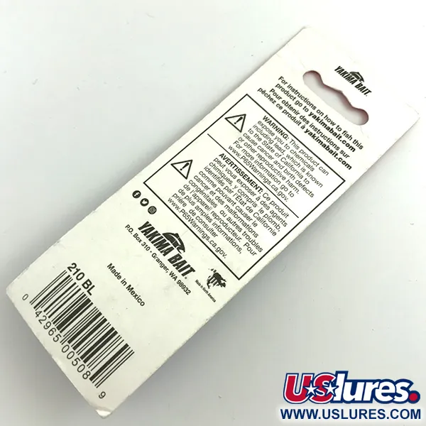  Yakima Bait Worden’s Original Rooster Tail, 3/16oz Silver spinning lure #5886