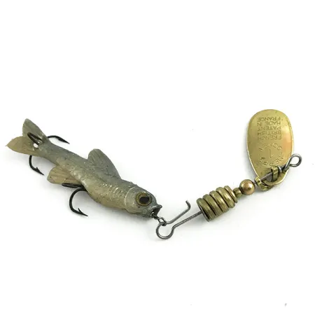 Vintage Vintage Mepps Comet Mino 2 (1960s), 3/16oz Gold spinning lure #5898