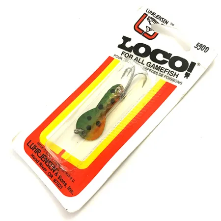 Luhr Jensen Loco 1UV, 1/8oz Perch fishing spoon #5900