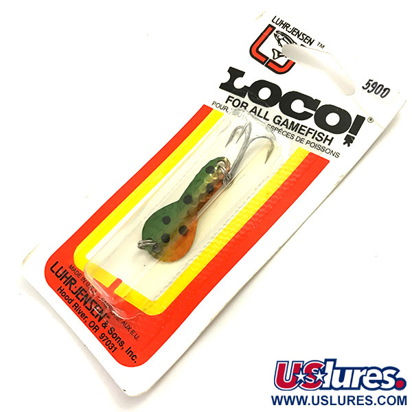  Luhr Jensen Loco 1UV, 1/8oz Perch fishing spoon #5900