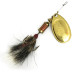 Vintage   Mepps Aglia 3 Dressed (squirrel tail), 1/4oz Gold spinning lure #5905
