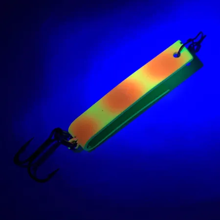 Vintage Luhr Jensen Super-Duper 503, 1/8oz Red / Yellow fishing spoon #5947