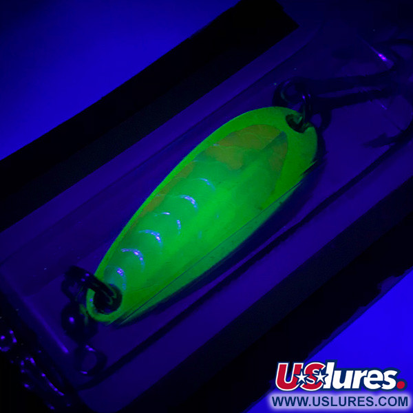  Luhr Jensen Krocodile UV, 1/4oz Yellow fishing spoon #5922