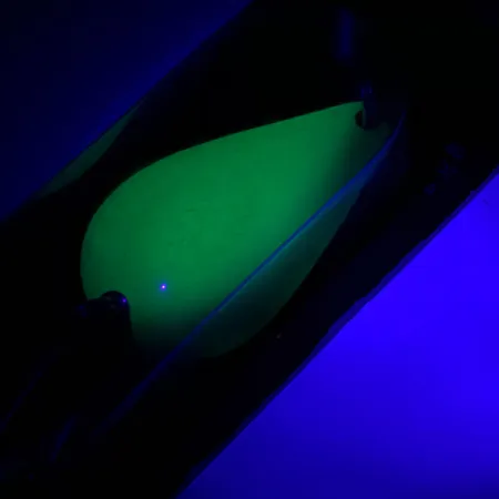 Acme K.O. Wobbler UV, 3/4oz Yellow / Green / Nickel fishing spoon #5923