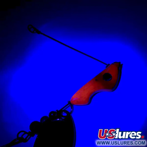 Vintage   Erie Dearie Walleye Killer, 1/2oz Nickel / Red spinning lure #5932