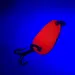 Vintage   Sølvkroken Spesial Classic UV, 1/8oz Red UV / Silver fishing spoon #6264