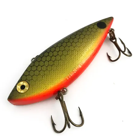 Vintage Cotton Cordell TH Spot UV, 1/2oz Green / Orange fishing lure #5935