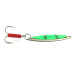 Vintage   Mepps Spoon 3, 1/2oz Nickel / Green UV Glow in UV light, Fluorescent fishing spoon #5936