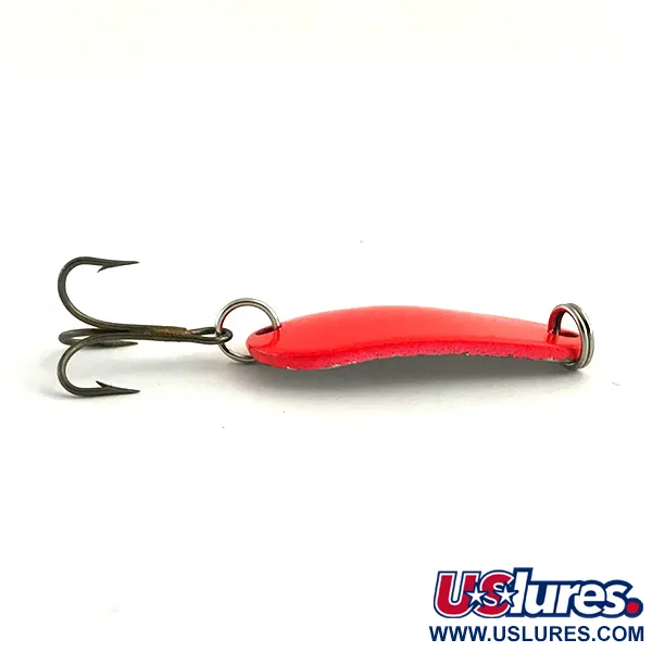 Vintage   Sølvkroken Spesial Classic UV, 1/3oz Red UV / Silver fishing spoon #6265