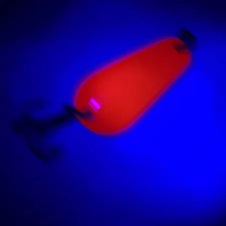 Vintage Sølvkroken Spesial Classic UV, 1/3oz Red UV / Silver fishing spoon #6309