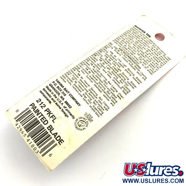  Yakima Bait Worden’s Original Rooster Tail UV, 1/4oz Bright Pink UV Glow in UV light, Fluorescent spinning lure #5948