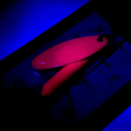 Yakima Bait Worden’s Original Rooster Tail UV, 1/4oz Bright Pink UV Glow in UV light, Fluorescent spinning lure #5948